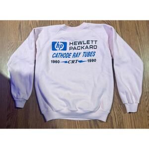 White 1990 HP Tech CRT Monitors Sweater